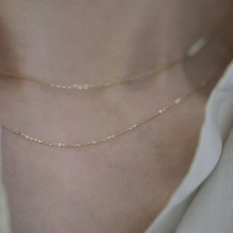 925 sterling silver 14K gold finish - versatile chain